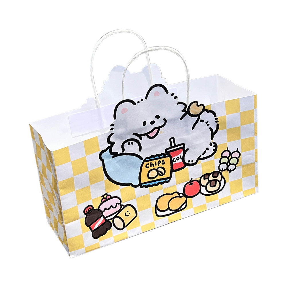 Picture of Joint Authorized Cute Cartoon Puppy Portable Paper Bag Girl Shopping Bag Packaging Bag Gift Bag Storage Bag