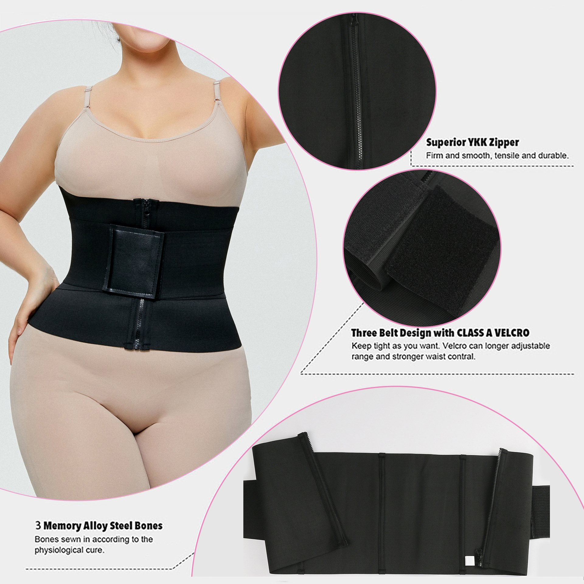 Picture of European and American plus size Waist Belt Women's Abdominal Tinker Artifact Postpartum Waist Strong Abdominal Tinker Waist trainer