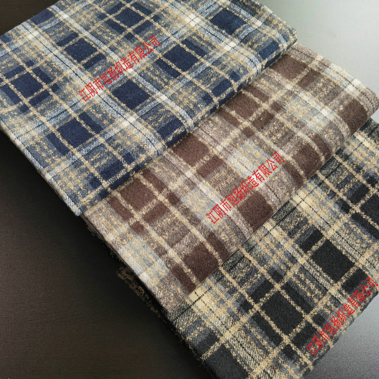 in stock woolen tweed cloth 300 square grams twill sanding cloth polyester cotton wool casual wear coat cloth