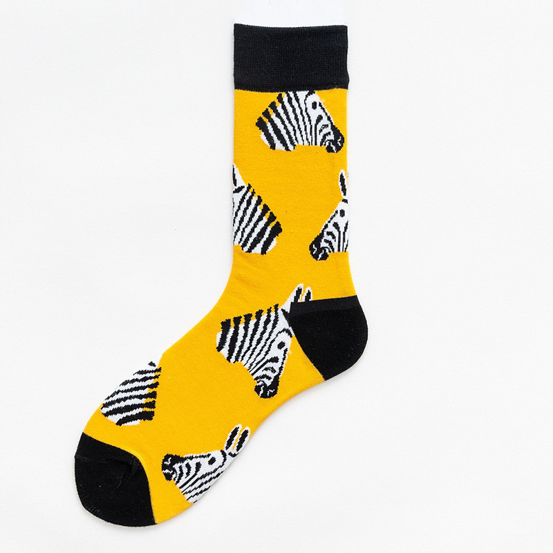 Picture of Mid-Calf Trendy Socks, Fashionable and Comfortable, Elegant Couple Socks, Long Socks for Export, Trendy Oil Painting Style, Jk Internet Celebrity High Socks, Wholesale