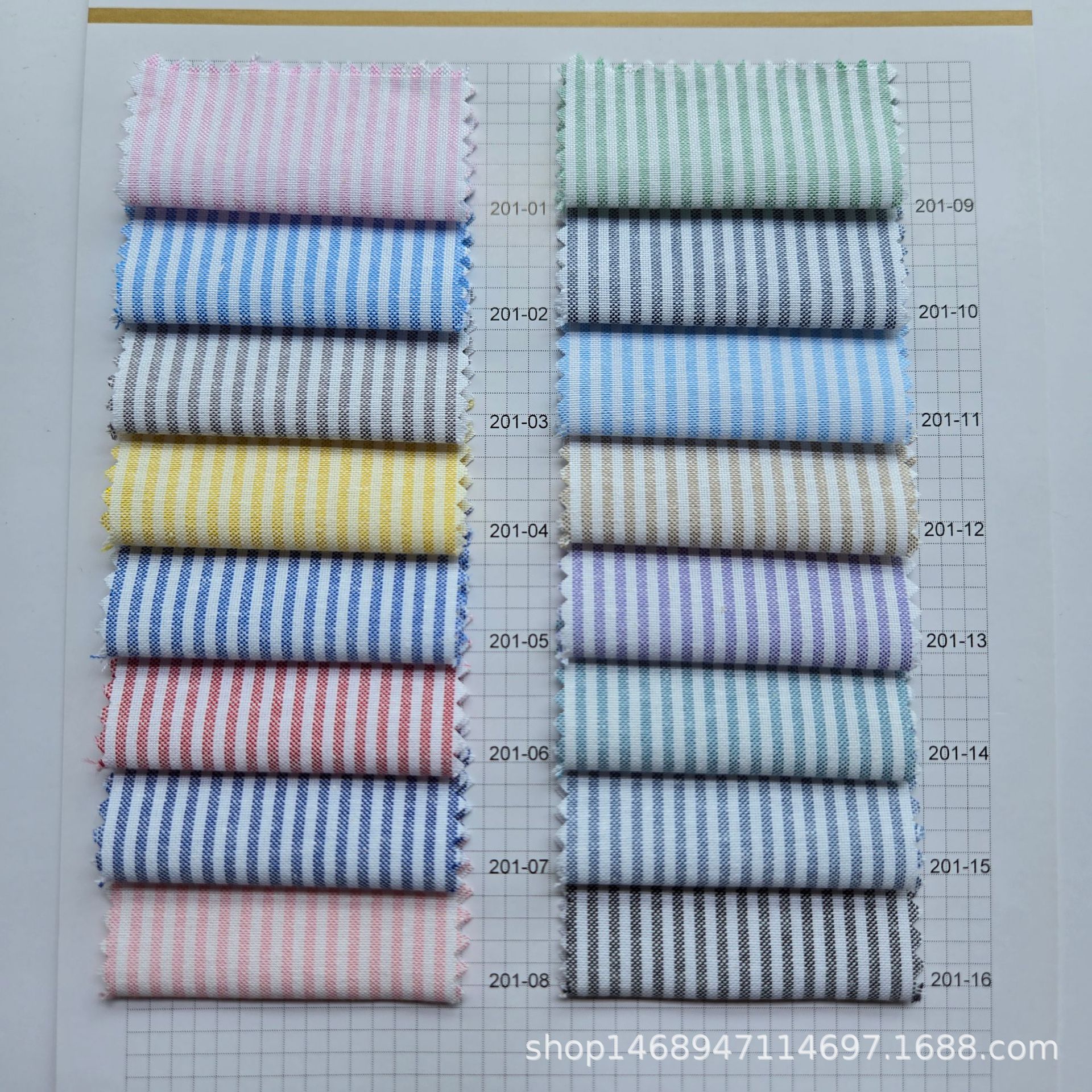 Ready Supply Cvc Oxford Striped Fabric Youth Workwear Style Shirt Fabric Cotton Polyester Clothing Fabric