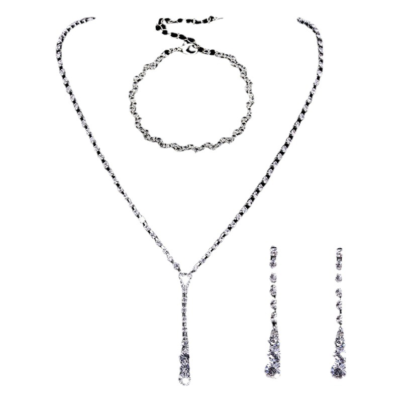 Jianla jewelry manufacturers direct approval fashion high-end wedding photography accessories earrings necklace suit N6365