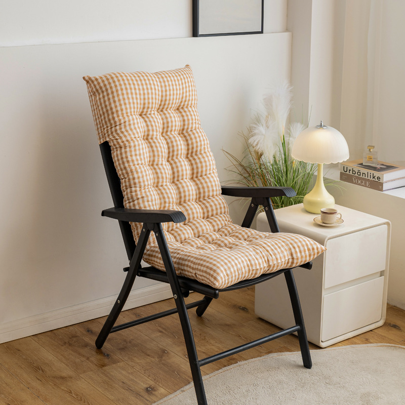 Four Seasons Soft Pullover Student Chair Cushion Computer Chair Office Chair Folding Engineering Chair Cushion Backrest Cushion Integrated