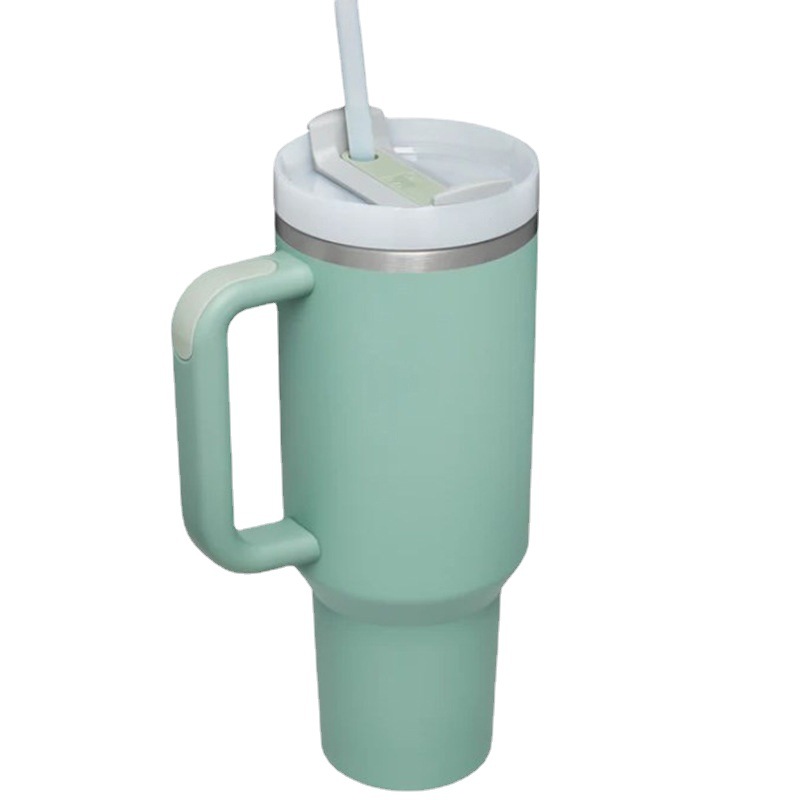 Picture of Cross-border 40oz generation second generation car cup 304 stainless steel handle thermos cup large capacity straw ice cup