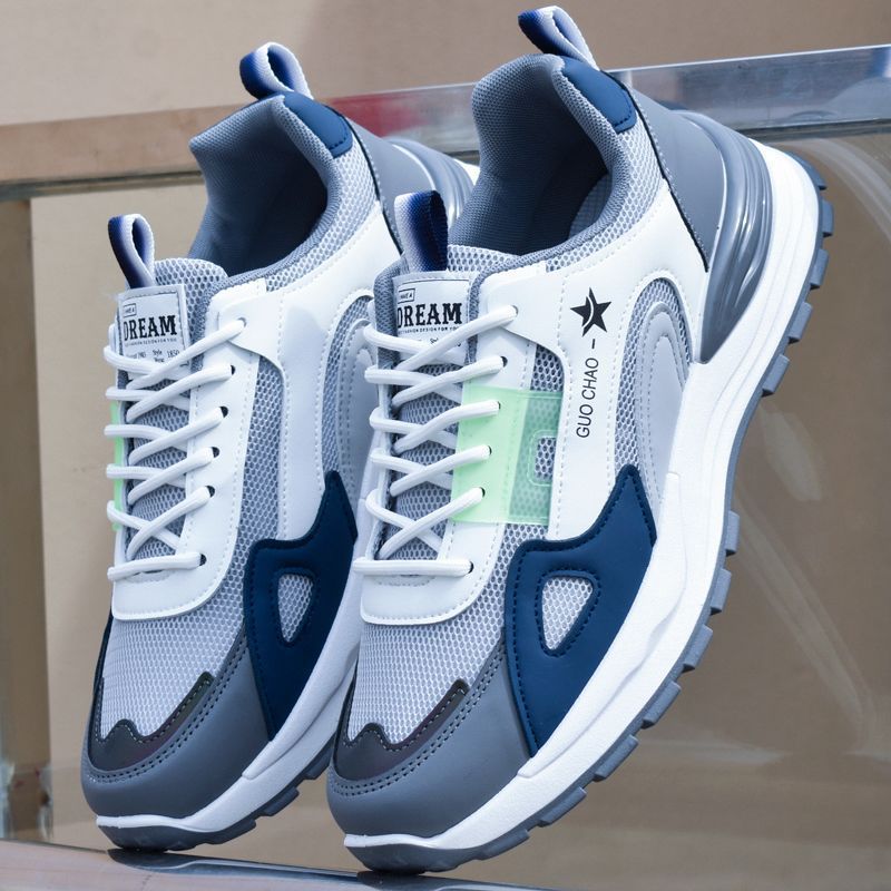 Men's Shoes 2024 Summer New White Men's sneaker Casual Breathable Mesh Shoes Mesh Running Shoes Cross-border Foreign Trade