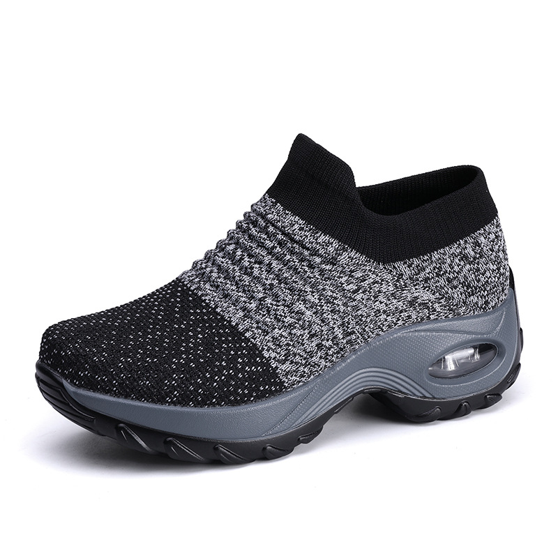 Picture of Cross-Border Hot Style Large Size Women's Shoes Air Cushion Fly Woven Casual Shoes Slip-On Shoes Fashion Rocking Shoes Quanzhou Sports Shoes