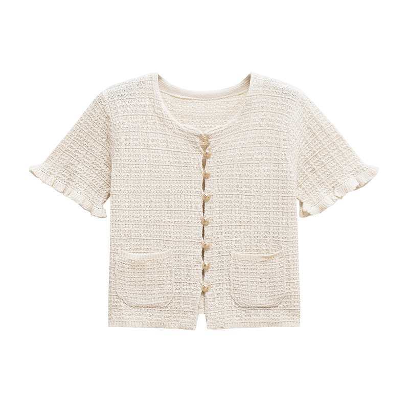 Spring New Style Knitted Sweater Design Pullover Women's Solid Color Loose European and American Style Foreign Trade Round Neck