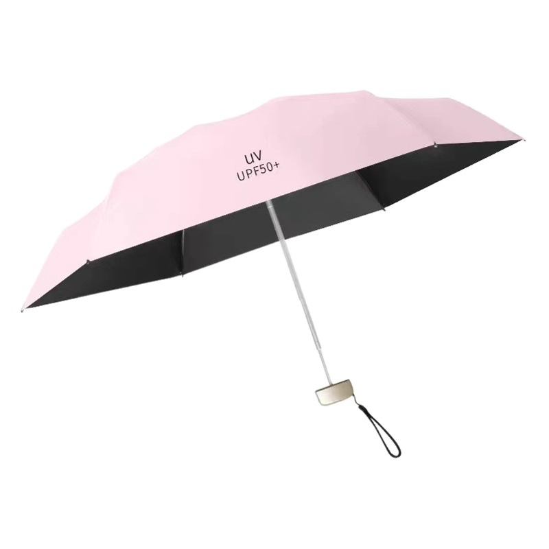 Super Sun Umbrella, Sun Protection, Uv Protection, Compact Foldableing Umbrella for Women, Rain or Shine, Vinyl Parasol Upf50+