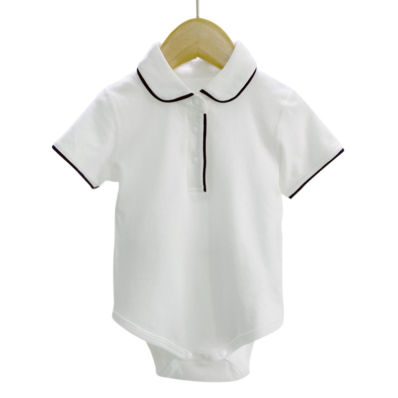 Picture of Baby Clothes Baby Clothes Baby Boy Short-Sleeved Jumpsuit Summer Triangle Harem Infant Clothing