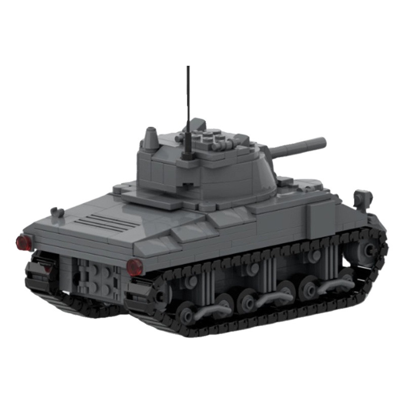 Compatible with Lego MOC-154436 World War II M4 Sherman tank model assembling educational building blocks toys for children