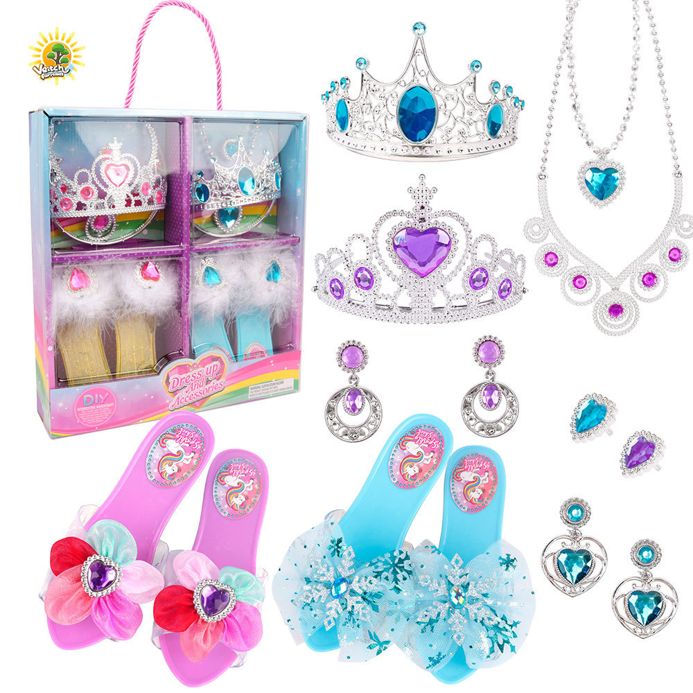 Picture of Weiqi Fairy Tales Children's Play House Cute Girls Exquisite Accessories Various DIY Princess Dress up Mobile Phone Toy Box