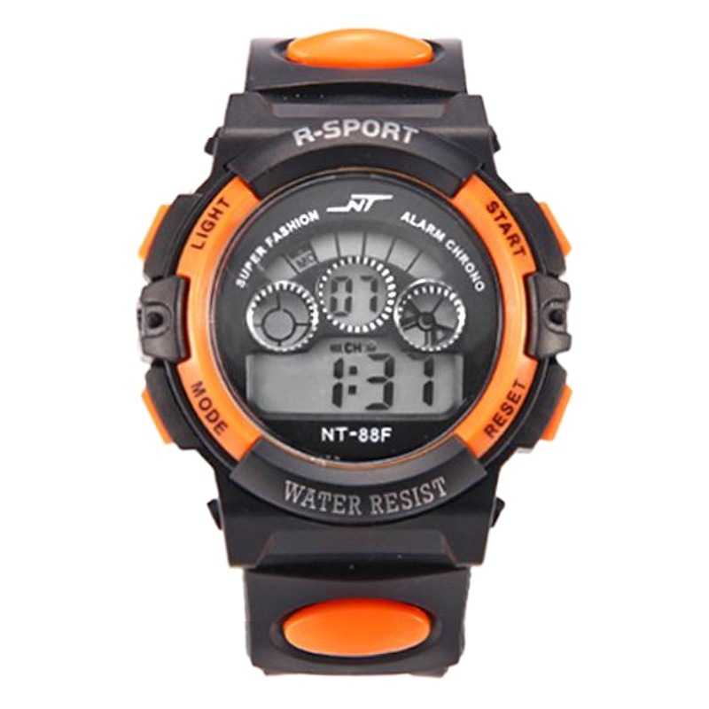 Student Watch Digital Watch Men's Boys and Girls Multi-Functional Colorful Light Luminous Watch Popular Watch