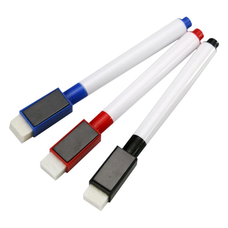 Color small whiteboard water-based pen with brush brush Marker mini fine head erasable magnetic whiteboard pen