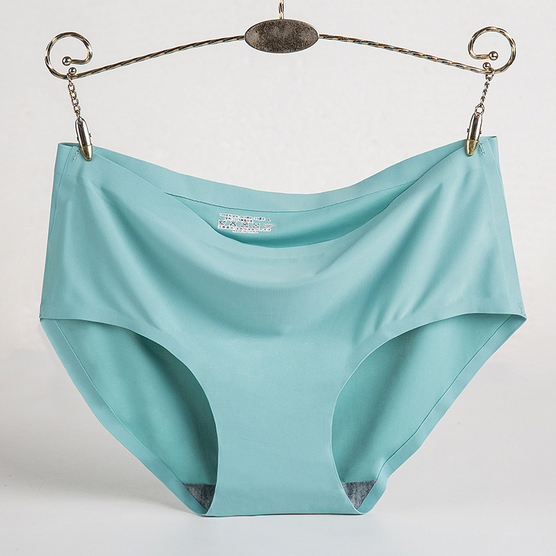 Picture of Women's Ice Silk Underwear Seamless Underwear One-Piece Underwear Breathable Mid-Waist Sexy Women's Underwear Briefs 810