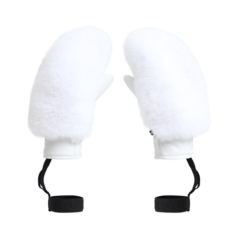 Picture of Winter new ski gloves women windproof cold warm fleece-lined cross-border trade plush ski gloves ladies