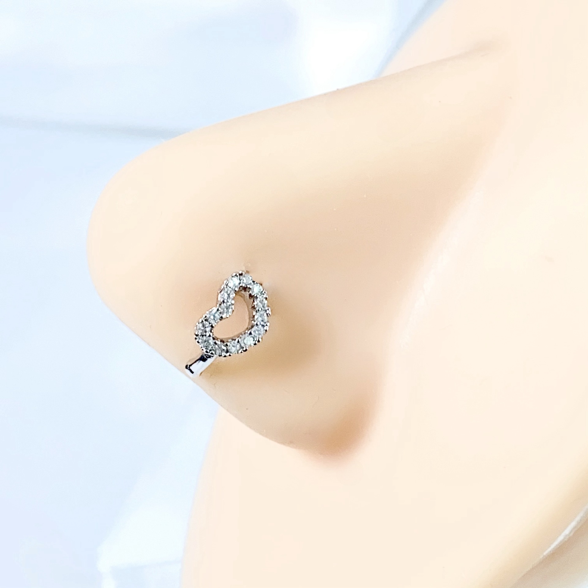 Picture of Cross-border Accessories Water Drop Butterfly Pendant Copper Nose Ring Nose Nail Women's Fresh and Sweet Ins Style High-grade Jewelry