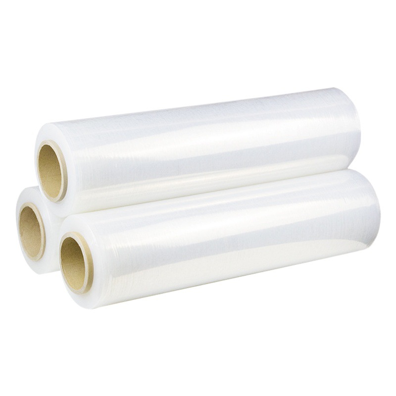 Foro Stretch Film 50cm Wide Packaging Film Pe Plus Sticky Fresh-Keeping Packaging Film Large Roll Wholesale Transparent Plastic Film