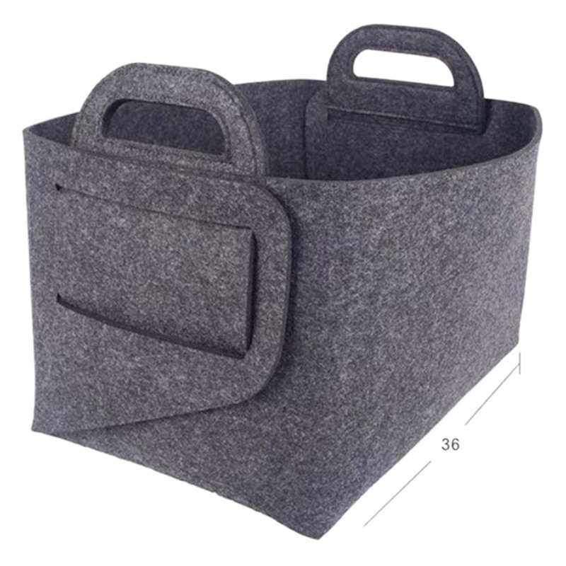 Felt storage basket multi-functional portable storage box wholesale children's toy sundries storage basket felt storage basket