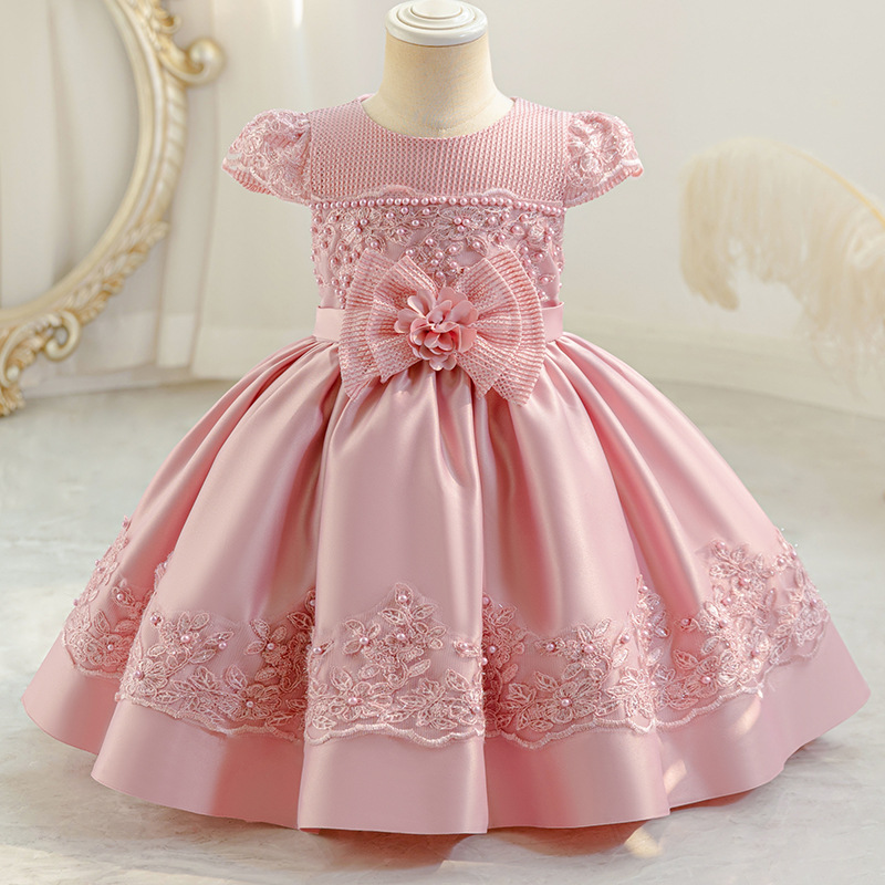 Foreign trade new children's lace dress segment cloth princess dress baby girl one year old catch week dress baby dress