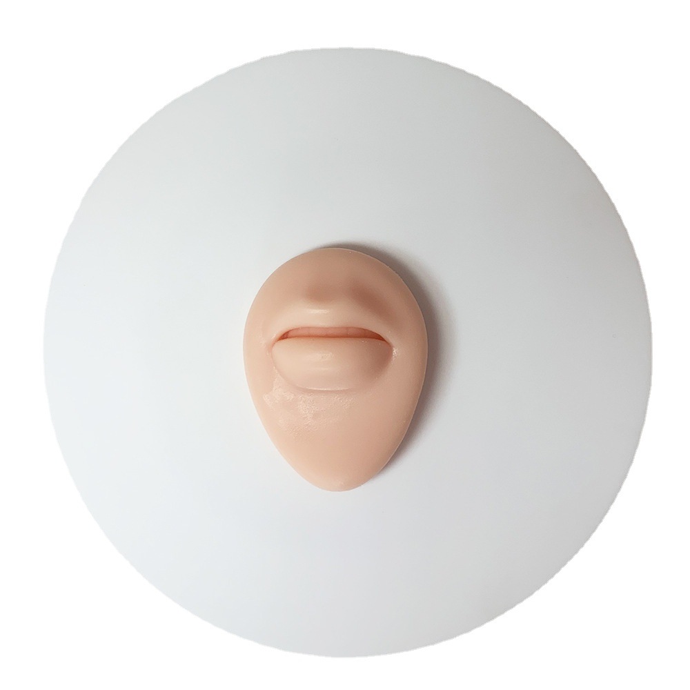 Picture of Silicone Ear Facial Features Model Nose Lip Model Training Posing Tool Nose Nail Tongue Nail Navel Nose Nail Display