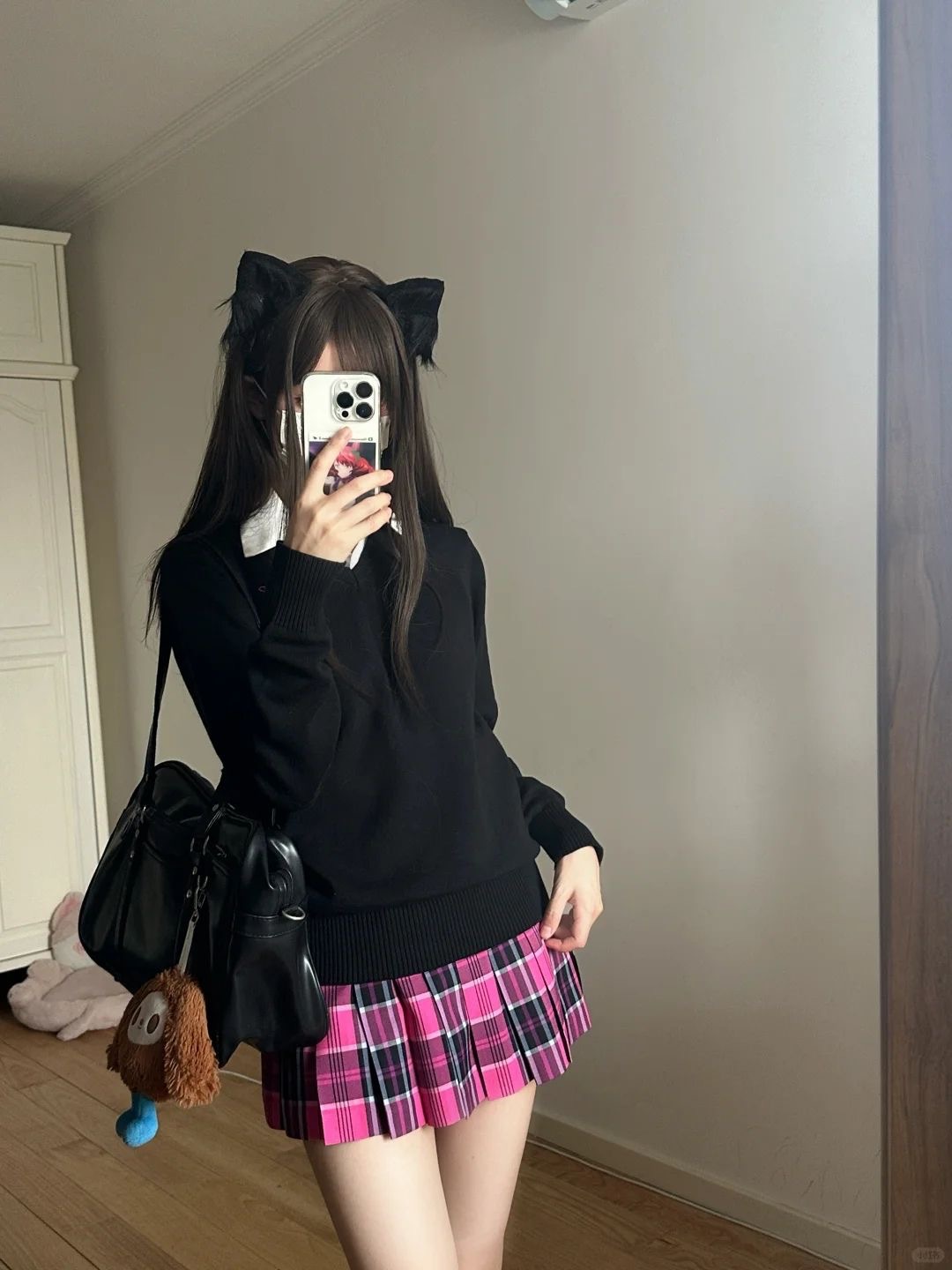 Picture of New JK Uniform suit Wholesale Pepper Plaid Skirt Campus College Plaid Pleated Skirt Sweet Half Skirt