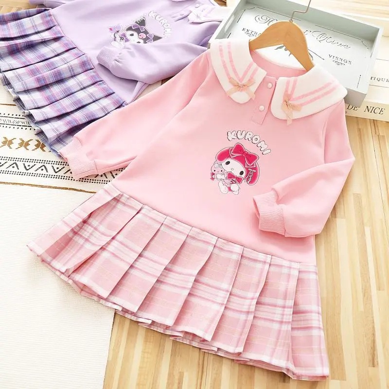 Picture of Cyber Celebrant Baby Girl Korean Style Autumn Wear Casual Long-sleeved dress Big Boy Spring and Autumn New Fashionable Cartoon Princess Dress