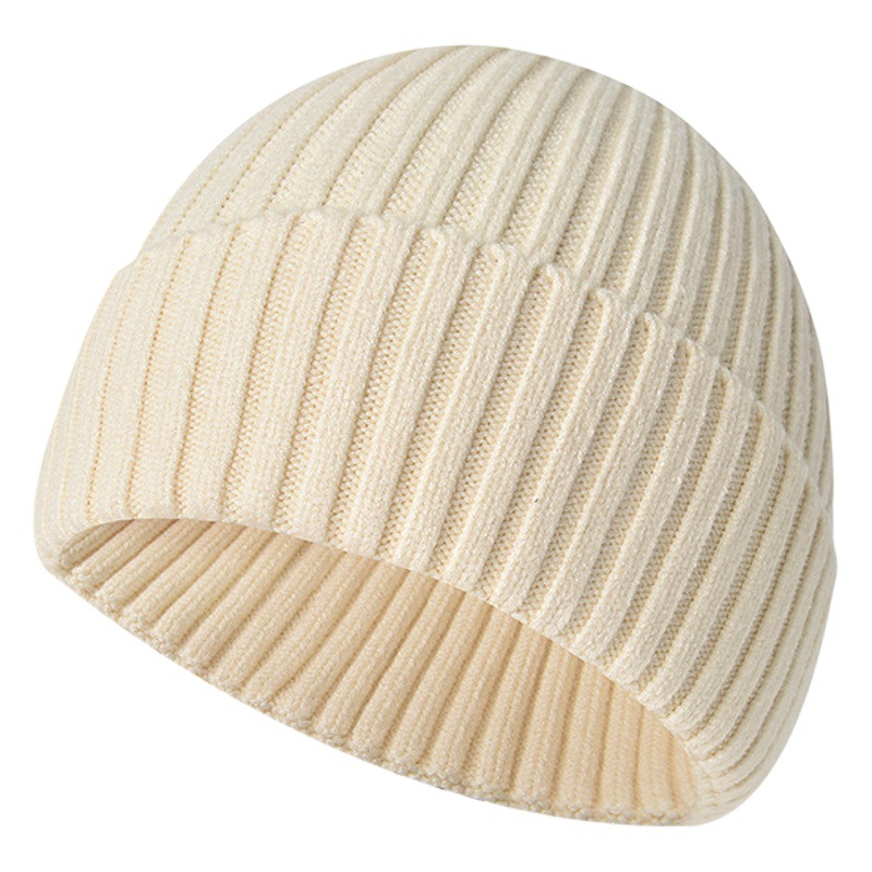 Spot Thickeneded Knitted Hat Men's Autumn and Winter Warm Woolen Hat Outdoor Sports Cycling Hat Baotou Cold Hat