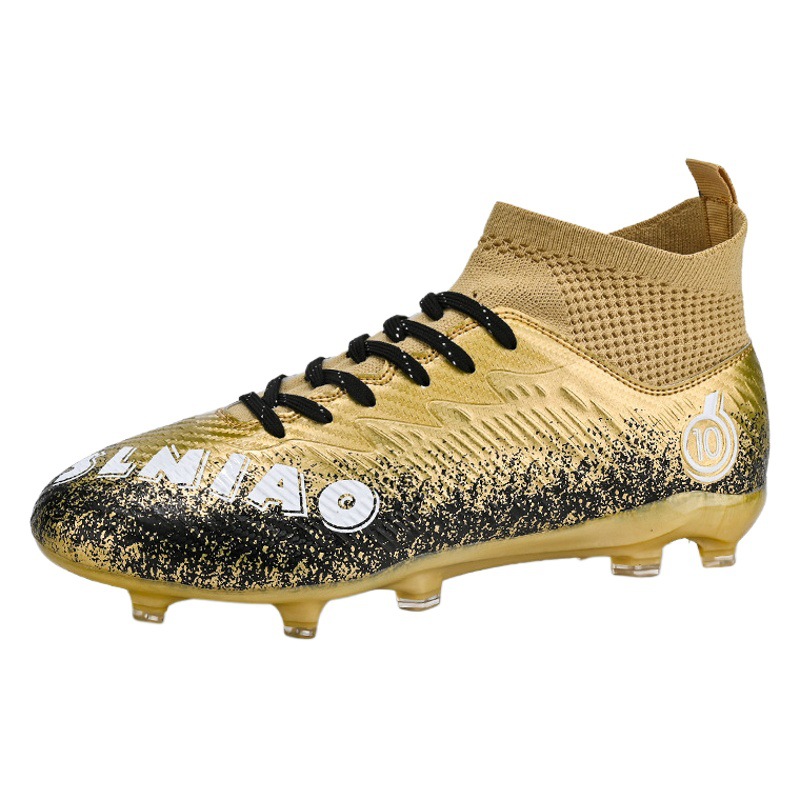 High-Top Assassin Football Shoes Men's Broken Nails Grass Football Shoes Adult and Older Children's Competition Non-Slip Training Shoes Cross-Border