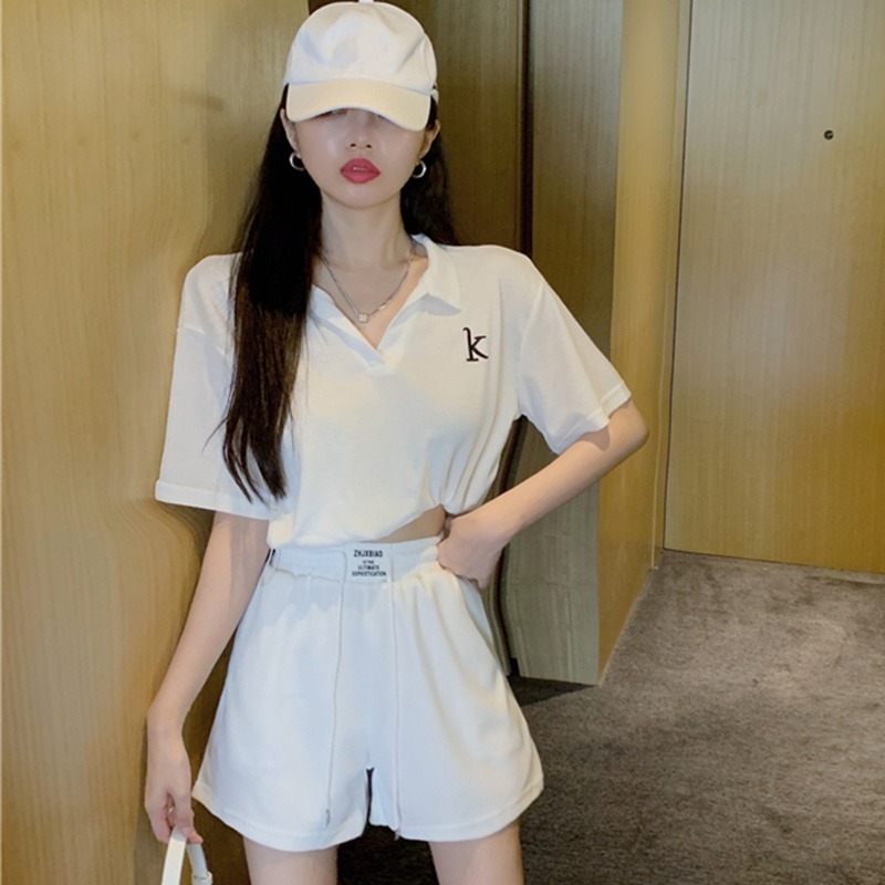 Picture of New style small summer fashion casual sports shorts suit women's summer online celebrity temperament slimming two-piece suit fashion