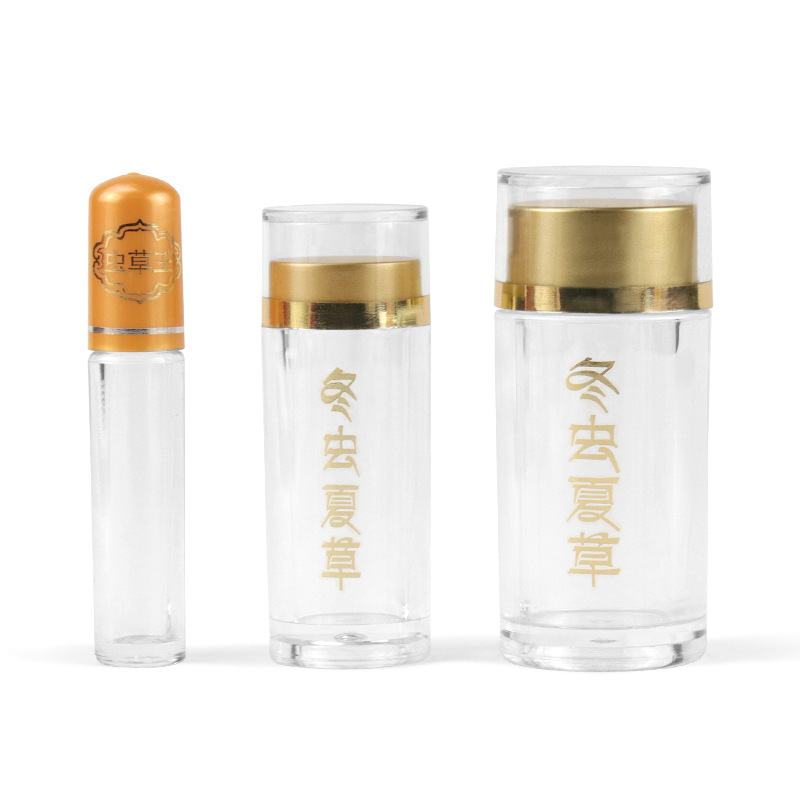 Picture of Cordyceps sinensis empty bottle high-grade acrylic capsule vial 1 3 10 sub-bottled sealed factory wholesale