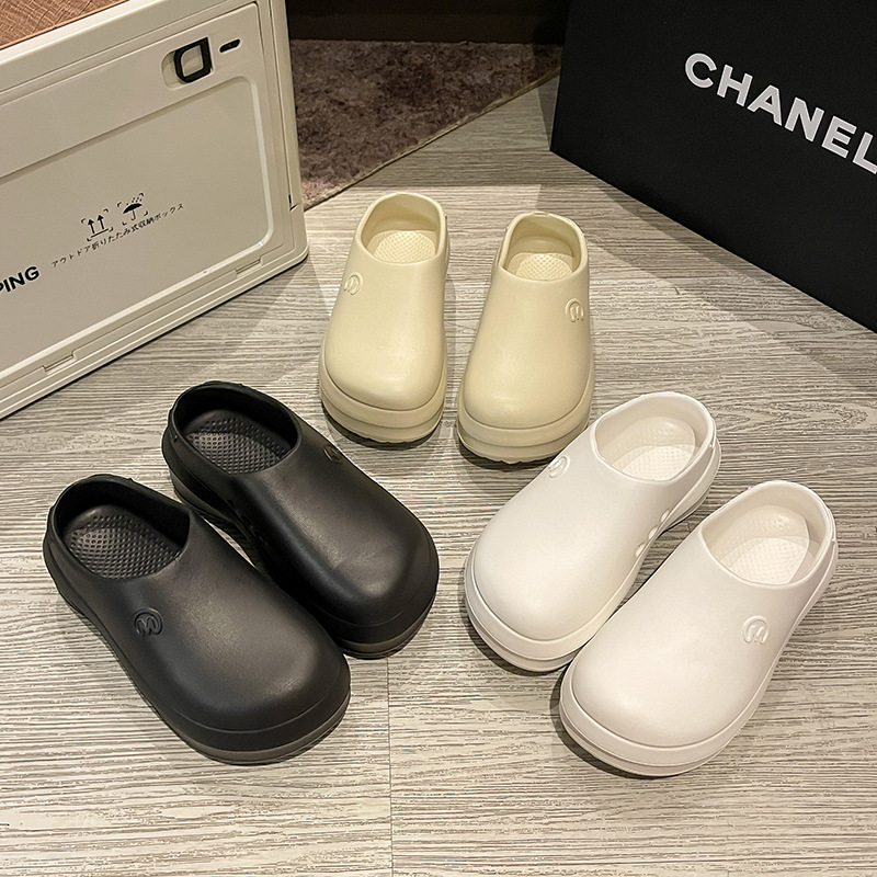 2024 Chef Shoes EVA Casual Sports Thick Bottom Heightened Slippers Mueller Shoes Non-slip Wear-resistant Sports Platform