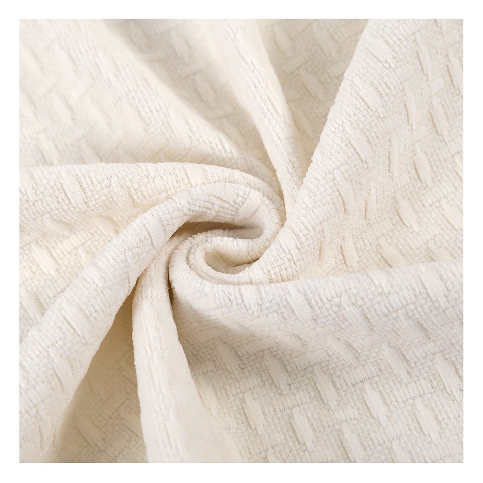 Woven pattern European cotton velvet thick needle knitted jacquard cloth knitted jacquard cloth casual coat fabric children's clothing fabric