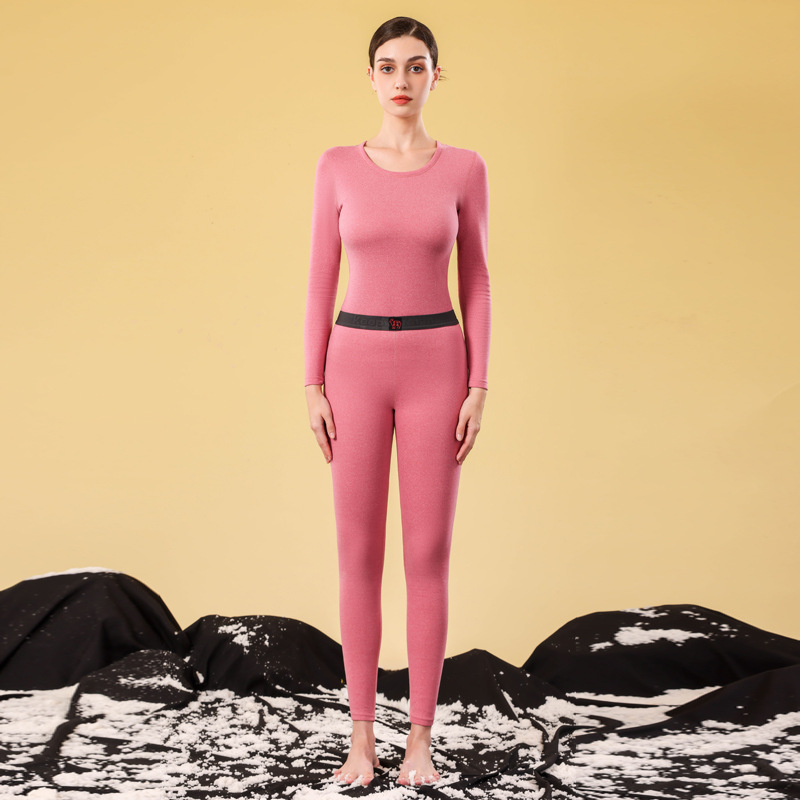 Picture of Ab Face Velvet Thermal Intimates for Men 2025 Autumn and Winter Constant Temperature Heating Thickeneded Silk Wool Autumn Clothes and Long Trousers Set for Women