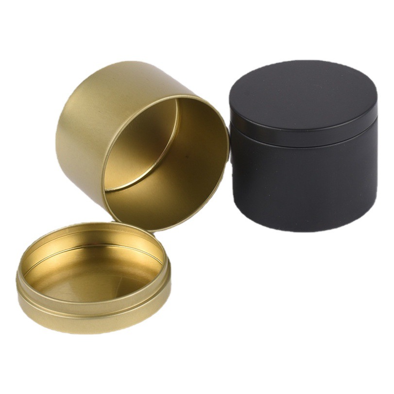 Picture of Spot 4oz Scented Candle Jar Round Tin Can Tea Universal Gift Box Chocolate Wedding Candy Tinplate Box Wholesale