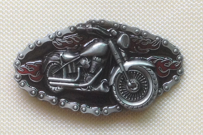 In stock wholesale motorcycle belt buckle fashion belt buckle