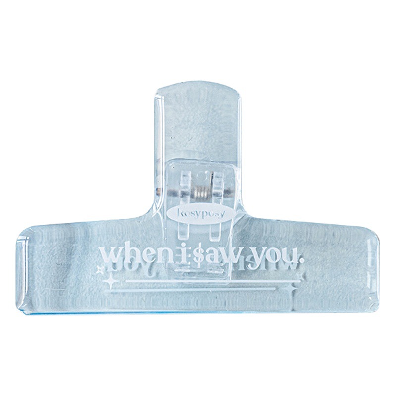 RosyPosy Soft Saw You Clip Transparent Air Acrylic Hand Account Clip Receipt Clip Sealing Clip