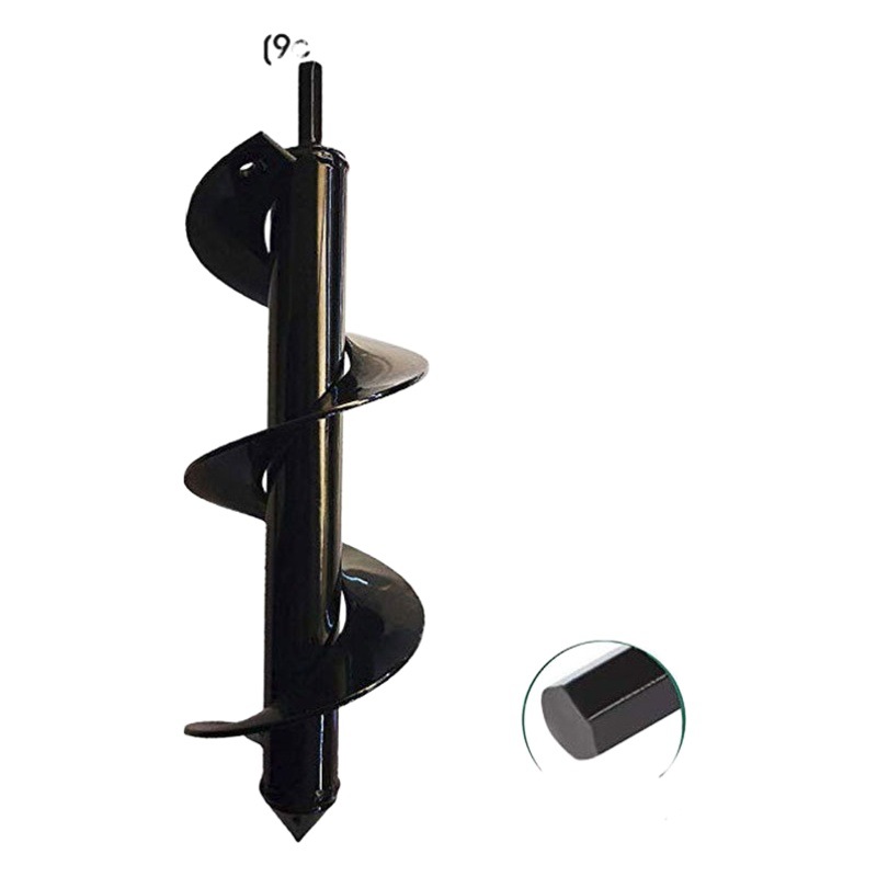 Labor-saving loose soil short rod plant twist digging pit planting gardening garden tools spiral drill alloy ground drill
