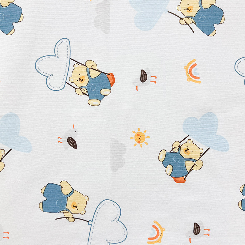 Picture of category a cotton cotton wool cloth cartoon printing new flower baby t-shirt underwear home clothing fabric in stock