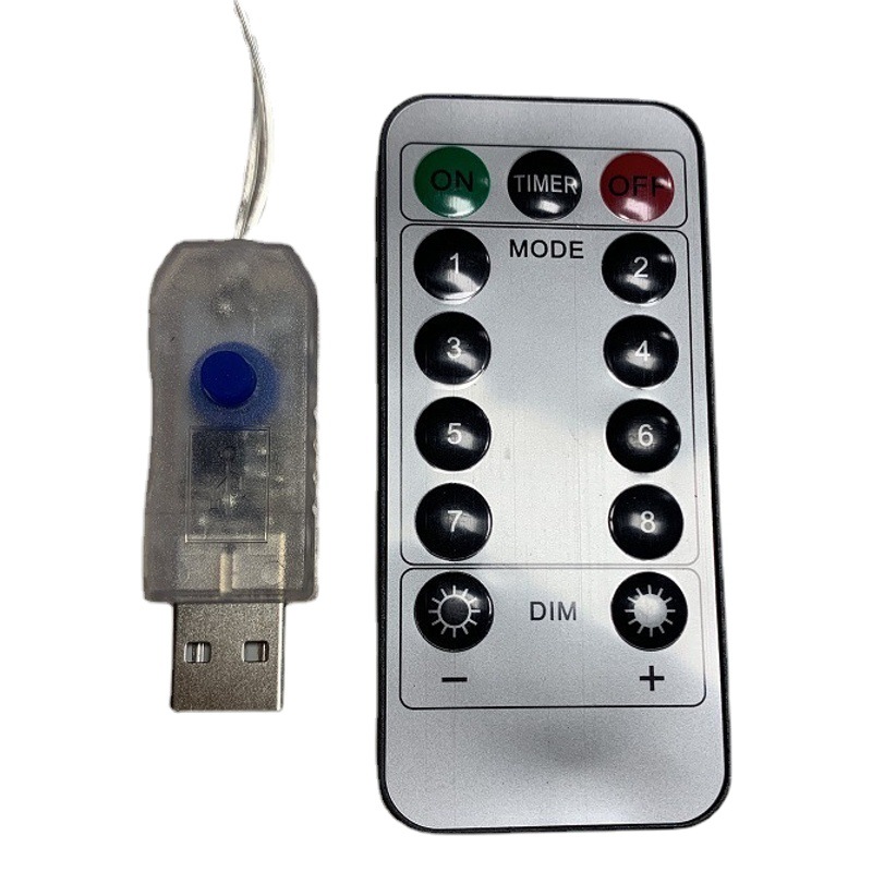 Large wholesale USB remote control Lantern string children princess room decoration flowers night market stall atmosphere