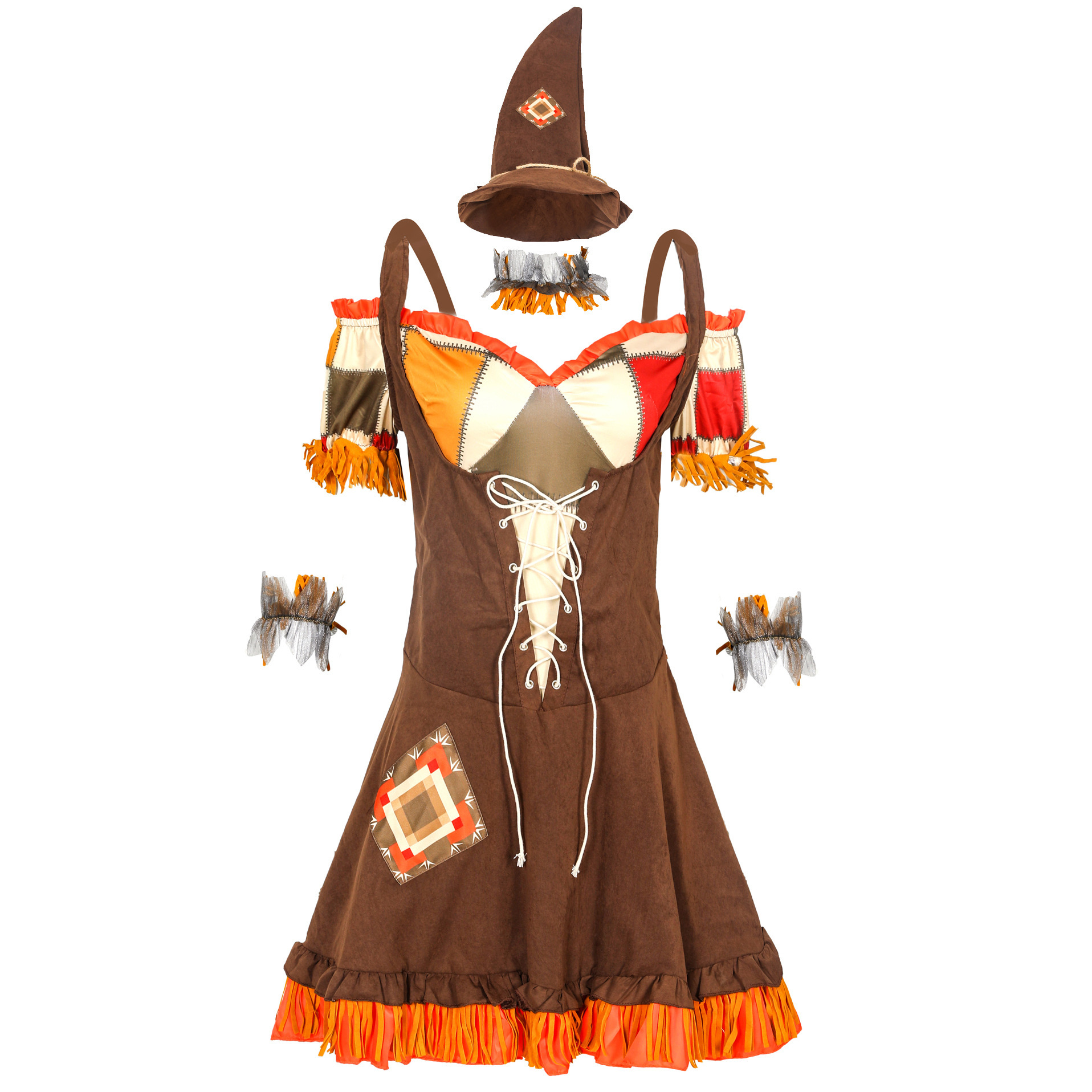 Halloween Costume New Clown Hunter Witch Costume The Wizard of Oz Scarecrow Drama Stage Costume