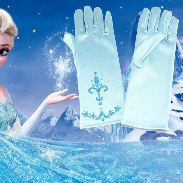 Spot Hot Selling Children's Decorative Gloves Frozen Printed Gloves Princess Gloves