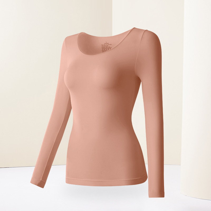Picture of Hyaluronic acid skin care clothing ultra-thin 3 seconds quick-heating thermal underwear suit Seamless Seamless bottoming shirt high elastic mask clothing