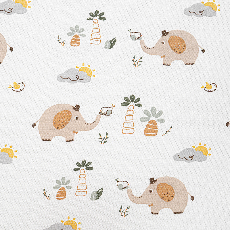 Picture of Hollow Cotton Hole Cloth Knitted Jacquard Cotton Mesh Cloth Summer T-shirt Vest Climbing Clothes Baby Clothes Fabric