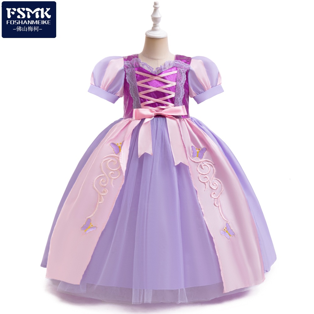 Amazon New Girls cosplay Dress Frozen Rapunzel Sophia Cosplay Dress