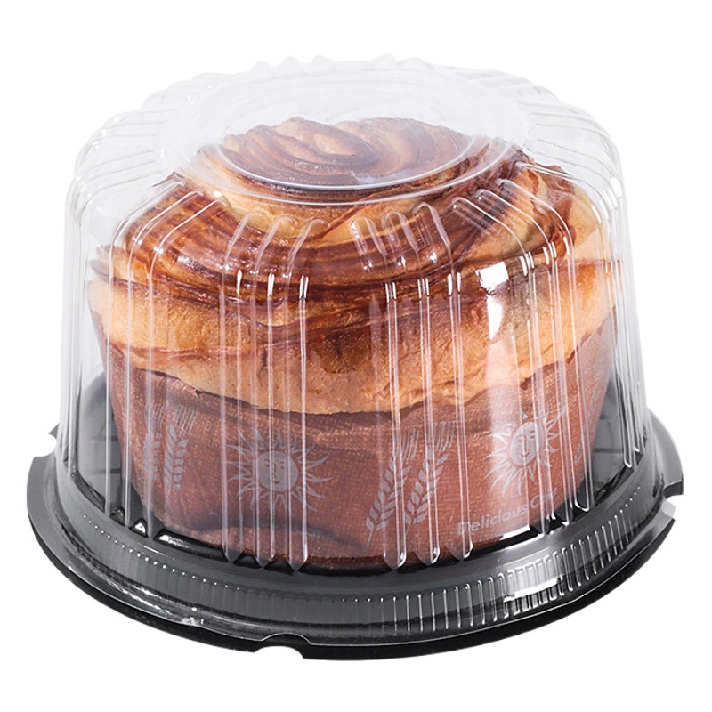 Baking 2-inch 4-inch 6-inch 8-inch round cheese shufulei popcorn children's birthday Qi Feng packaging transparent cake box
