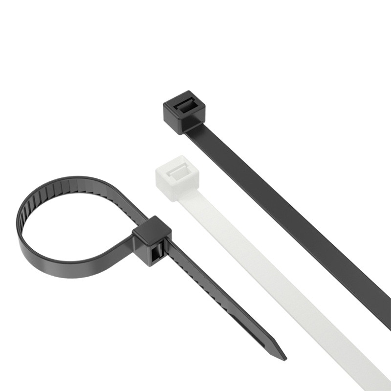 Factory wholesale self-locking plastic nylon cable tie commercial large bag cable tie solid thickening winter constantly