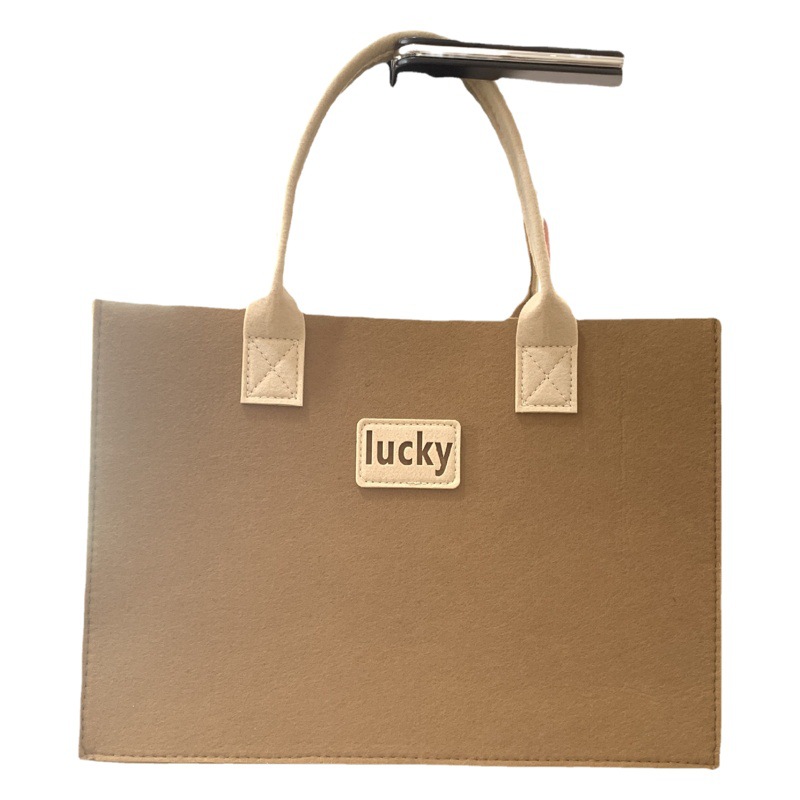Felt handbag simple letter felt handbag creative portable large capacity handbag