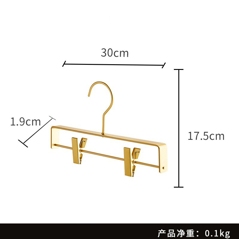 Picture of More than Storage Wardrobe Aluminum Alloy Pants Rack Non-slip Pants Clip Household Adult Multi-functional Clothes Hanger with Clip