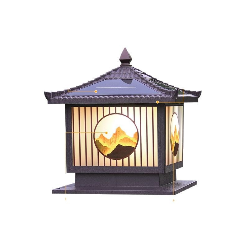 Picture of Solar Garden Light Outdoor Waterproof Home LED Villa Gate Garden Square Enclosure Stigma Solar Light