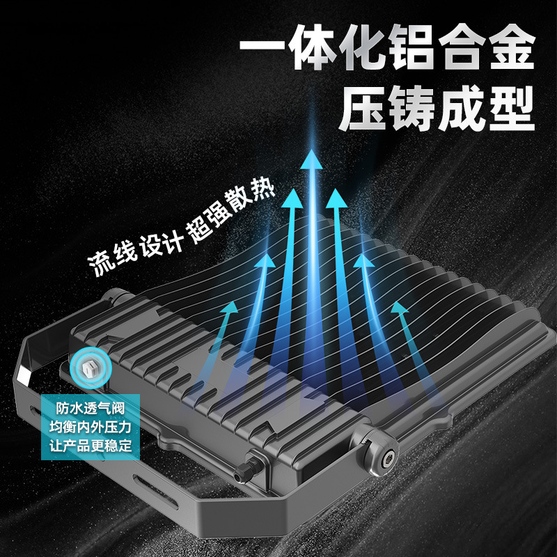 Picture of Led Floodlight Outdoor Construction Site Searchlight Bridge Tunnel Billboard Lighting Architectural Lighting Spotlight